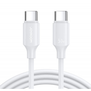 JOYROOM καλώδιο USB-C S-CC060A9, 60W, 1m, λευκό S-CC060A9-WH