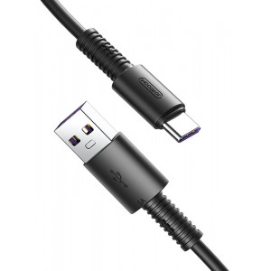 JOYROOM καλώδιο USB σε USB Type-C Thread Series S-M406, 5A, 1m, μαύρο S-M406TC-1-BK