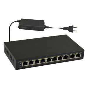 PULSAR PoE Ethernet Switch S108-90W, 10x ports 10/100Mb/s S108-90W