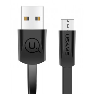 USAMS Καλώδιο USB σε Micro USB US-SJ201, 1.2m, μαύρο SJ201MIC01