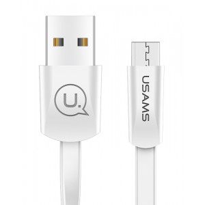 USAMS Καλώδιο USB σε Micro USB US-SJ201, 1.2m, λευκό SJ201MIC02