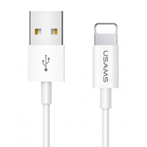 USAMS καλώδιο Lightning σε USB US-SJ283, 2A, 1m, λευκό SJ283USB01