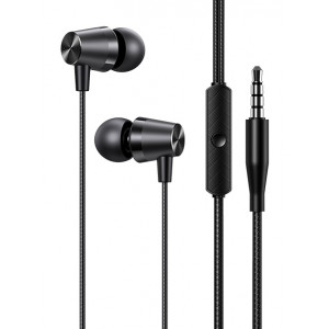 USAMS earphones με μικρόφωνο EP-42, 3.5mm, 1.2m, μαύρα SJ475HS01