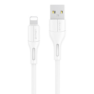USAMS καλώδιο USB σε Lightning U68, 2A, 1m, λευκό SJ500USB02