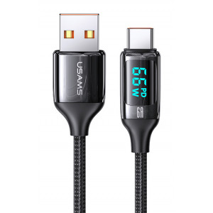 USAMS καλώδιο USB Type-C σε USB US-SJ544, 6A, 1.2m, μαύρο SJ544USB01