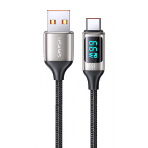 USAMS καλώδιο USB-C σε USB US-SJ544, 6A, 1.2m, ασημί SJ544USB02