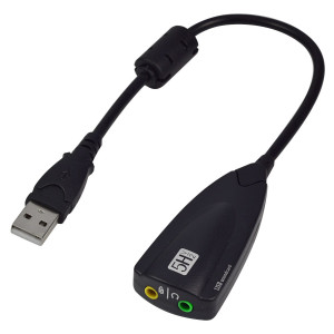 POWERTECH USB κάρτα ήχου SLOT-021, 5Hv2, Virtual 7.1 channels SLOT-021
