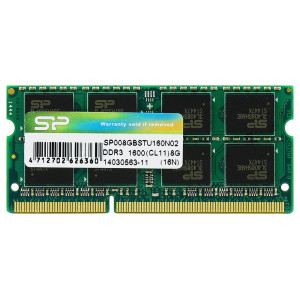 SILICON POWER Μνήμη RAM DDR3 SODimm, 8GB, 1600MHz, CL11 SP008GBSTU160N02