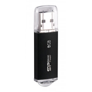 SILICON POWER USB Flash Drive Ultima II-I, 8GB, USB 2.0, μαύρο SP008GBUF2M01V1K
