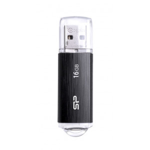 SILICON POWER USB Flash Drive Ultima U02, 16GB, USB 2.0, μαύρο SP016GBUF2U02V1K
