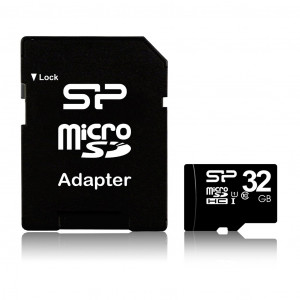 SILICON POWER κάρτα μνήμης MicroSDHC USH-1, 32GB, Class 10 SP032GBSTH010V10SP