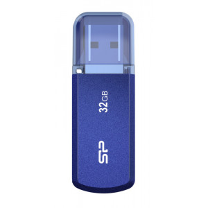 SILICON POWER USB Flash Drive Helios 202, 32GB, USB 3.2, μπλε SP032GBUF3202V1B