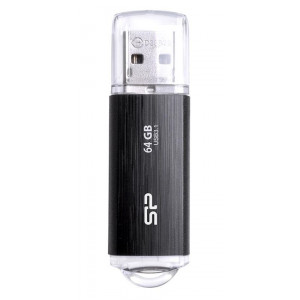 SILICON POWER USB Flash B02, 64GB, USB 3.1 Gen1, μαύρο SP064GBUF3B02V1K