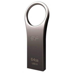 SILICON POWER USB Flash Drive Jewel 80, 64GB, USB 3.0, Titanium SP064GBUF3J80V1T