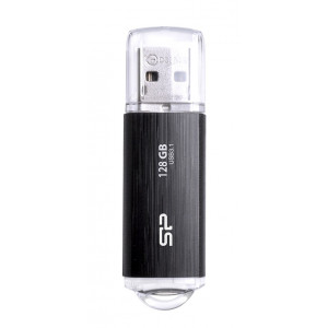 SILICON POWER USB Flash B02, 128GB, USB 3.1 Gen1, μαύρο SP128GBUF3B02V1K