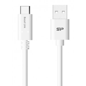 SILICON POWER καλώδιο USB σε USB Type-C LK10AC, 2.4A, QC 3.0, 1m, μαύρο SP1M0ASYLK10AC1W