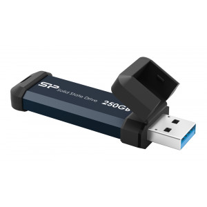 SILICON POWER εξωτερικός SSD MS60, 250GB, USB 3.2, 600-500MBps, μπλε SP250GBUF3S60V1B