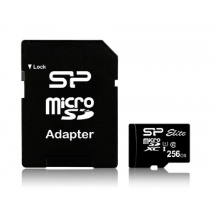 SILICON POWER Κάρτα Μνήμης Elite microSDXC UHS-1, 256GB, Class 10 SP256GBSTXBU1V10SP