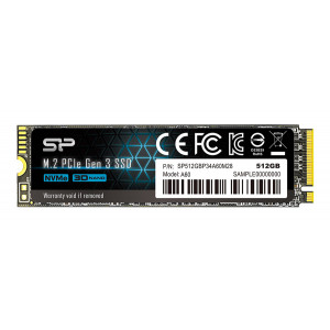 SILICON POWER SSD PCIe Gen3x4 P34A60 M.2 2280, 512GB, 2.200-1.600MB/s SP512GBP34A60M28