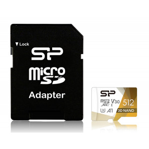 SILICON POWER κάρτα μνήμης Superior Pro microSDXC UHS-I, 512GB, Class 30 SP512GBSTXDU3V20AB
