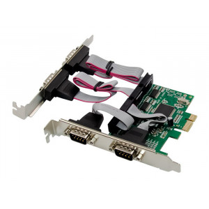POWERTECH κάρτα επέκτασης PCIe σε 4x RS232 ST310, CH384L ST310