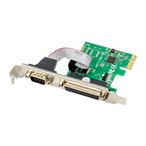 POWERTECH κάρτα επέκτασης PCIe σε serial + parallel ST329, AS99100 ST329