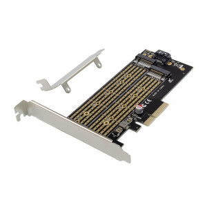 POWERTECH κάρτα επέκτασης 4x PCIe σε M.2 B & M Key NVMe ST531 ST531