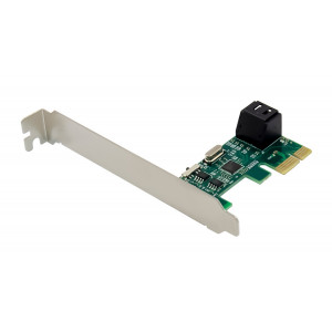 POWERTECH κάρτα επέκτασης PCIe σε 2x SATA 3.0 ST544, ASM1061 ST544