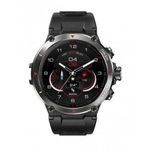 ZEBLAZE smartwatch Stratos 2, 1.3 AMOLED, GPS, heart rate, 5 ATM, μαύρο STRATOS2-BK