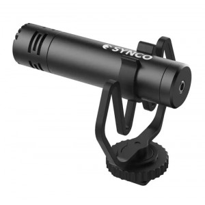 SYNCO μικρόφωνο για κάμερα SY-M1-BK, δυναμικό, 3.5mm, shock mount, μαύρο SY-M1-BK