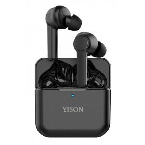 YISON earphones με θήκη φόρτισης T5, True Wireless, μαύρα T5-BK