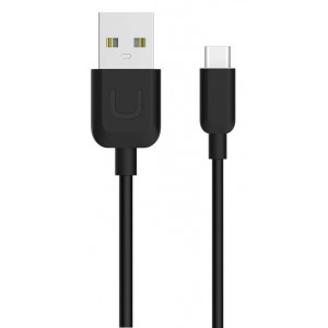 USAMS Καλώδιο USB σε Type-C US-SJ099 U-Turn, 1m, μαύρο TCUSBXD01