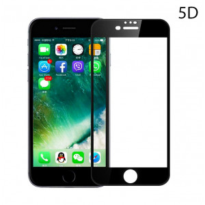 POWERTECH Tempered Glass 5D Full Glue για iPhone 7 Plus, Black TGC-0233