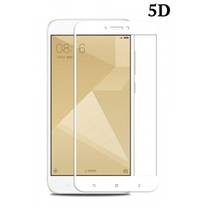 POWERTECH Tempered Glass 5D Full Glue, Xiaomi Redmi 5A Qualcomm, λευκό TGC-0296