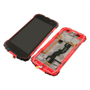 ULEFONE LCD και back cover για smartphone Armor 2, κόκκινο TP+LCD-ARM2RD