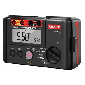 UNI-T Tester μόνωσης UT501A, 100V/250V/500V/1000V UT501A