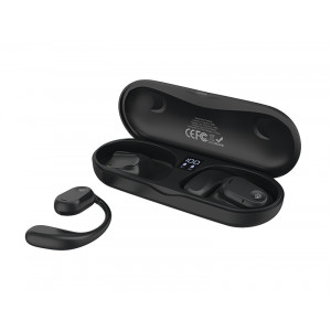 CELEBRAT earphones με θήκη φόρτισης W29, Open Wearable Stereo, μαύρα W29-BK