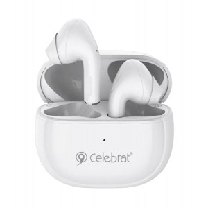 CELEBRAT earphones με θήκη φόρτισης W31, True Wireless, λευκά W31-WH