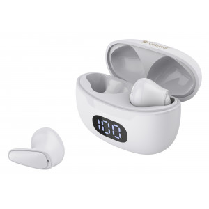 CELEBRAT earphones με θήκη φόρτισης TWS-W34, True Wireless, λευκά W34-WH