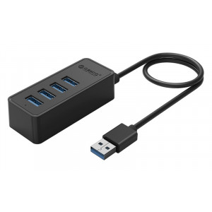 ORICO USB hub W5P-U3, 4x USB θύρες, 5Gbps, μαύρο W5P-U3-100-BK-BP