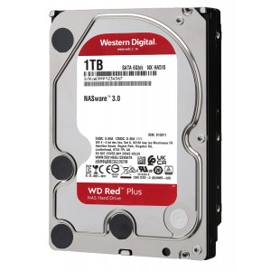 WD σκληρός δίσκος NAS 3.5 Red Plus, 1TB, 64MB, 5400RPM, SATA III WD10EFRX