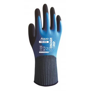 WONDER GRIP αντιολισθητικά γάντια εργασίας Aqua, αδιάβροχα, XL/10, μπλε WG-318-10XL