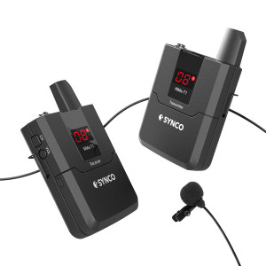SYNCO ασύρματο μικρόφωνο Wmic-T1, ενσωματωμένο clip-on, UHF, γκρι WMIC-T1