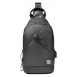 ARCTIC HUNTER Τσάντα Crossbody XB00089-GY, USB, αδιάβροχη, γκρι XB00089-GY