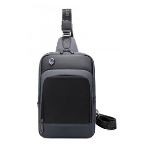 ARCTIC HUNTER τσάντα Crossbody XB00116, θήκη για tablet, αδιάβροχη, γκρι XB00116-GY