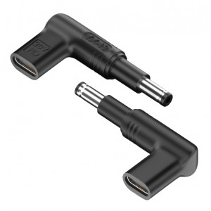POWERTECH αντάπτορας τροφοδοσίας YX-13, USB-C σε HP 4.8x1.7mm, μαύρος YX-13