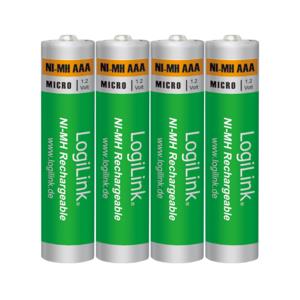LOGILINK Battery NI-MH Rechargeable AAA 1.2V Logilink LR03RB4 4pcs