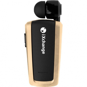IXCHANGE Retractable Bluetooth Mini Headset iXchange UA25XB Gold