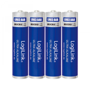 Battery Ultra Power AAA Alkaline Logilink 4pcs LR03B4