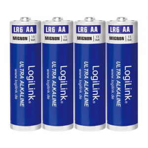 Battery Ultra Power AA Alkaline Logilink 4pcs LR6B4